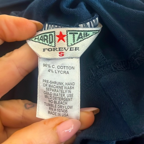 Hard Tail Wrap Back Shirred Mini Dress in Blue Size Small - Picture 3 of 5